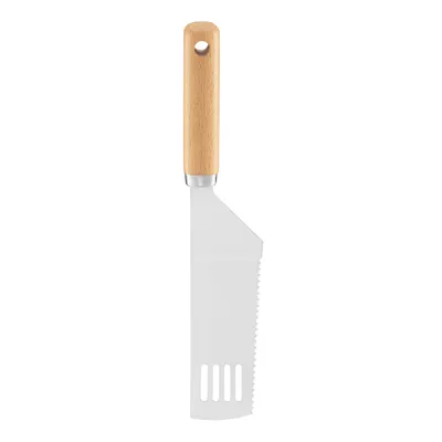 Immagine prodotto di Spatola da cucina spatola con denti manico in legno acciaio 27x4,8x3
