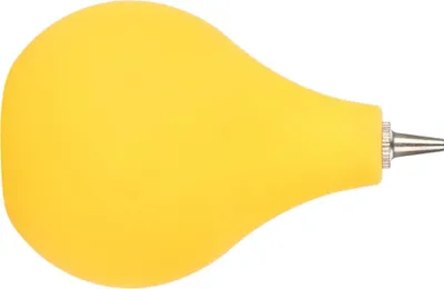 Imagen del producto de Soplador de aire con bomba de polvo de caucho, herramienta de limpieza para lentes de cámaras digitales, filtros y relojes (amarillo)