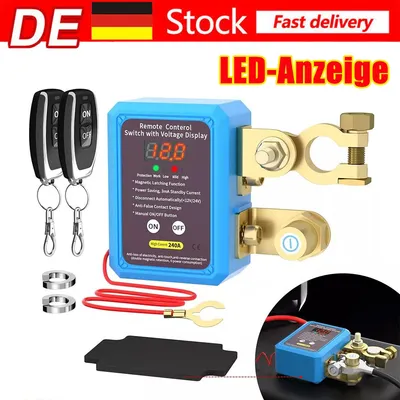 Produktbild von 240A 12V Doppelte Fernbedienung Automatisch Auto Batterie Trennschalter Schalter