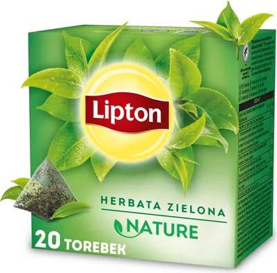 Zdjęcie produktu dla Lipton Nature Herbata Zielona 28 G (20 TOREBEK)