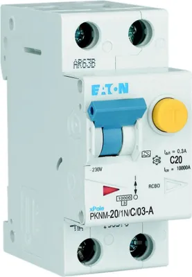 Produktbild von Eaton FI/LS-Kombischalter 20A 300mA C-LS- Char 1N-polig Eaton, 1 Stk.