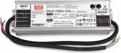 Produktbild von Mean Well HLG-150H-12A SNT 12V/DC/0-12,5A/ 150W IP65