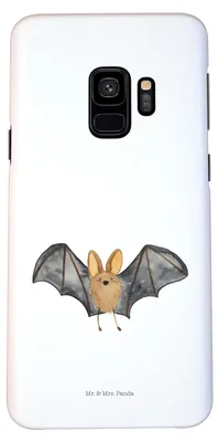 Produktbild von Mr. & Mrs. Panda Samsung Galaxy S9 Handyhülle Fledermaus Flügel - Weiß - Geschenk, Handy Schutzhülle, Cover, Lustige Sprüche, Smartphone Hülle