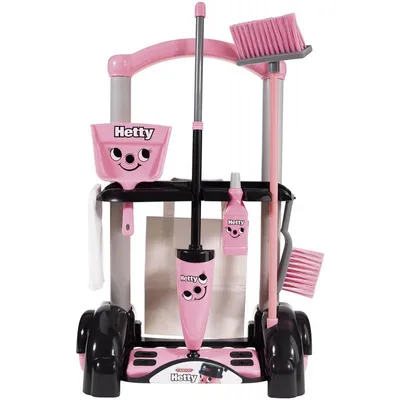 Image de Hetty Rosa Chariot de nettoyage pour enfants Kit de nettoyage Chariot de nettoyage Seau Balai à franges Nouveau