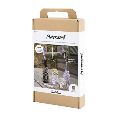 Image de Hobbyset Macrame Glasdecoratie