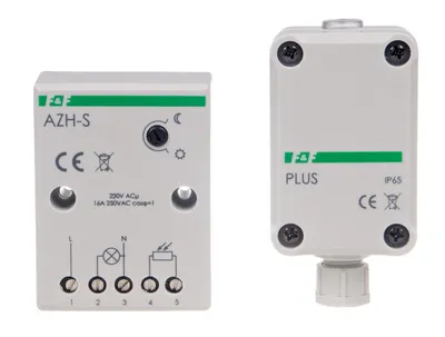 Image de Interrupteur crépusculaire 230V 16 A avec sonde Plus, automatisme crépusculaire AZH-S-PLUS F&F