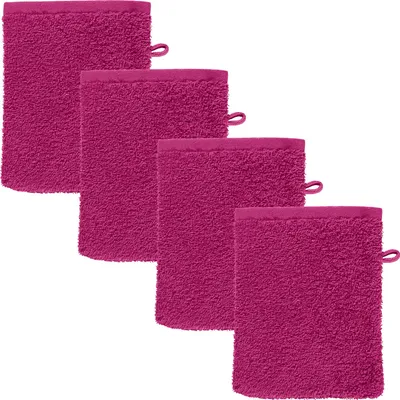 Produktbild von REDBEST Waschhandschuh Oceanside" 4er-Pack fuchsia 16x21 cm"