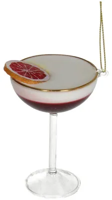 Imagen del producto de Adorno navideño con forma de cóctel - Rojo - 9 cm