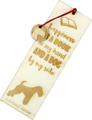 Immagine prodotto di Lakeland Terrier - Segnalibro con cane, segnalibro personalizzato, accessorio per cani per lettori del marchio Art-Dog