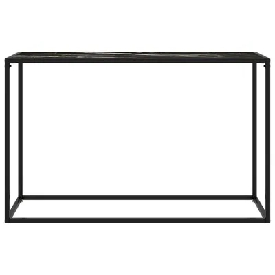 Immagine prodotto di Tavolo Consolle Nero 120x35x75 cm in Vetro Temperato