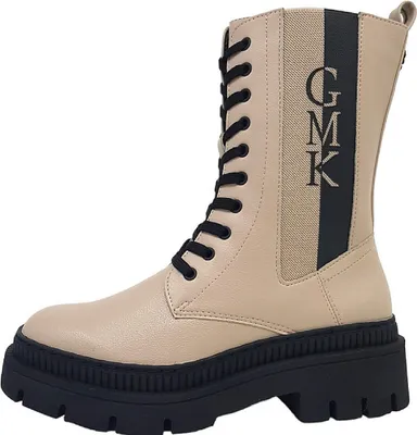 Produktbild von Marco Tozzi by GMK Damenschuhe Stiefel Schnürer Beige Freizeit, Schuhgröße:38 EU