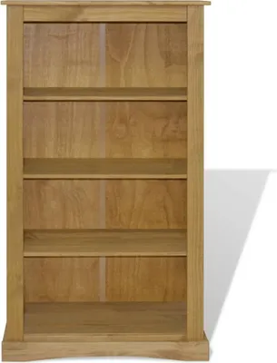 Image de vidaXL Bibliothèque avec 4 étagères style mexicain pin corona 81x29x150 cm