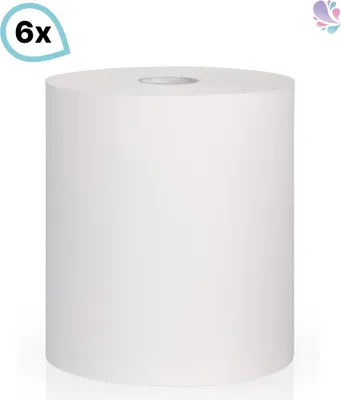 Produktbild von Handtuchrollen, Handtuchpapier für gängige Handtuchrollenspender, 6 Rollen, 2-lagig, 140m je Rolle : Verpackungseinheiten - 1 Set Verpackungseinheiten: 1 Set