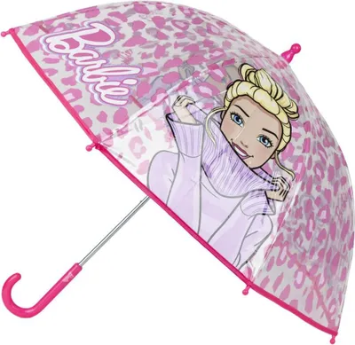Productafbeelding van Barbie paraplu? 71 cm. Lichtgewicht bolvormige paraplu voor regenachtig weer