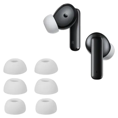 Produktbild von kwmobile 6x Silikonaufsätze für Huawei Freebuds 6i - Ersatz Ohrstöpsel in 3 Größen - Ear Tips für In-Ear Kopfhörer - Zubehör Ersatzpolster in Weiß