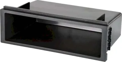 Produktbild von Audioproject A133 - Autoradio Radioblende Universal Ablage-Fach 1-DIN 2-DIN Ausschnitt  kompatibel für VW Golf 4 Polo 9N Lupo Passat T4 T5 Lupo ISO