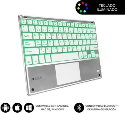 Immagine prodotto di Subblim SMBT50/Argento Tastiera compatta Bluetooth senza fili SMBT50/Argento