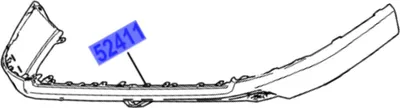 Produktbild von TOYOTA Rav4 Frontstoßstange Spoileraufsatz 52411-42100 OE