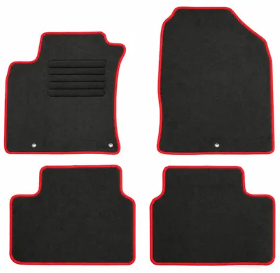 Fußmatten-Set für Hyundai i30 Schrägheck + Kombi, 01/2017-, 4-teilig, Schwarz