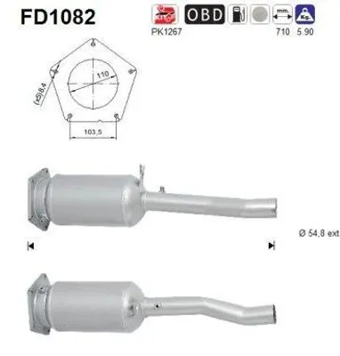 Zdjęcie produktu dla Filtr Czastek Stalych Dpf Vw Sharan 2,0Tdi Euro 4