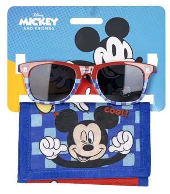 Immagine prodotto di Set per bambini Disney Mickey Mouse con occhiali da sole e portafoglio, elegante e pratico