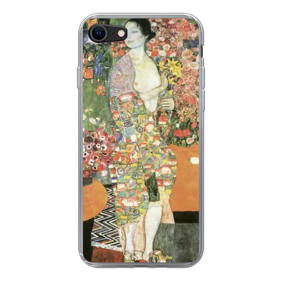 Produktbild von MuchoWow® Handyhülle Schutzhülle Hülle für iPhone SE 2020 Tänzerin - Gustav Klimt Silikon Softcase Handy Hülle - Kartenbesitzer