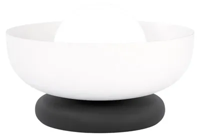Obrázok produktu pre Stolná lampa OZZY, čierno-biela, 1xG9x15W, kov, rozmery: 13x20x20 cm, IP20, Emibig