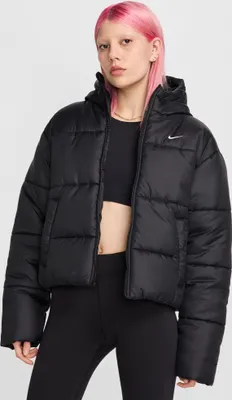 Produktbild von Nike W Nsw Tf Synfl Nk Clsc Pfr Black/White Black/White L
