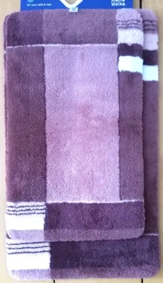 Produktbild von Kleine Wolke Badteppich Padova Lila Flieder 60x100 cm 100% Polyacryl Vorleger Badezimmer