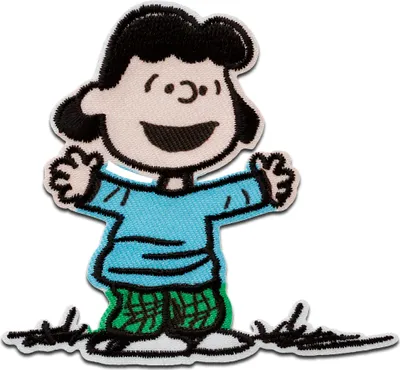 Produktbild von Mono Quick Peanuts © Lucy - Aufnäher, Bügelbild, Aufbügler, Applikationen, Patches, Flicken, zum aufbügeln, Größe: 7,4 x 8 cm