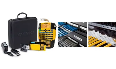 Zdjęcie produktu dla DYMO RHINO 4200 Kit, AZERTY, Termotransferowy, Czarny, Żółty