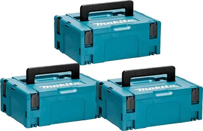 Produktbild von 3er-Set Transportboxen MAKPAC Größe 2 - MAKITA MAKPAC2-SETx3
