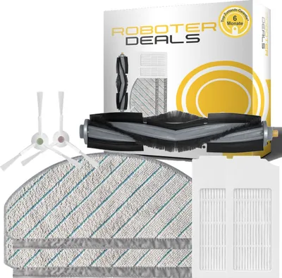 Produktbild von Zubehör Set, Ersatzteile Kit für Ecovacs Deebot T10 u. T10 Plus (2x Pad, 2x Seitenbürste, 2x Filter, 1 Hauptbürste)