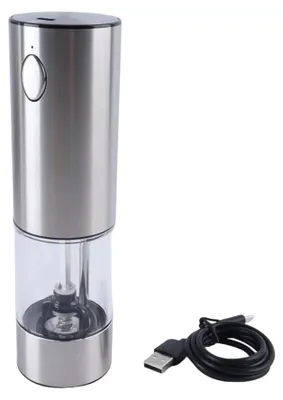 Elektrische Mühle, verstellbar, für Pfeffer, Salz & Gewürze