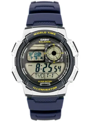 Produktbild von Casio AE-1000W 2AV Herrenuhr (zd073e) – Weltzeit