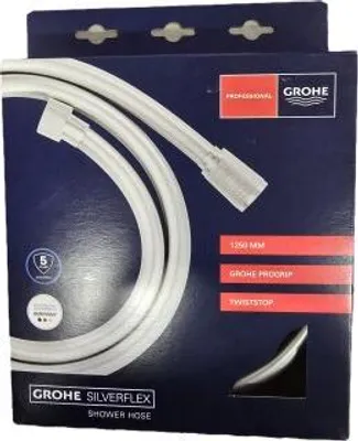 Immagine prodotto di GROHE Silverflex tubo doccia TwistStop 1250mm supersteel, 28362DC1