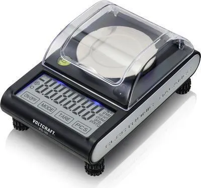 Produktbild von VOLTCRAFT PS-50 Präzisionswaage Wägebereich (max.) 50 g Ablesbarkeit 0.001 g batteriebetrieben, über USB Schwarz
