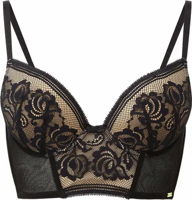 Produktbild von Gossard Encore Push-Up Longline BH Black/Nude 80 G