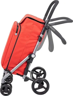 Produktbild von Famanu Einkaufstrolley - Faltbar mit Kühltasche - 58 L - Rot