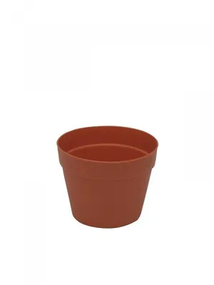 Image de EUROPALMS Cache-pot en plastique, rouge, 17cm (83011015)