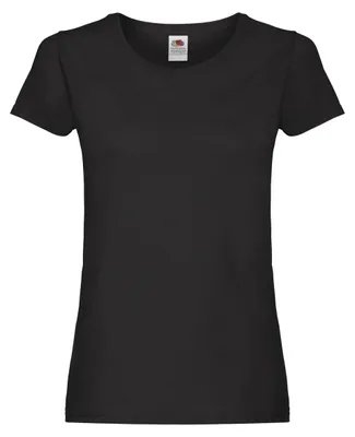Produktbild von Fruit of the Loom - "Original" T-Shirt für Damen FK2453 (XS) (Schwarz)