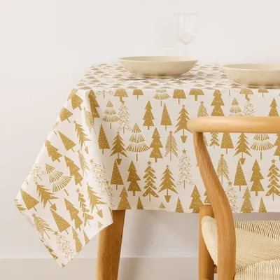 Zdjęcie produktu dla Omgoods - Obrus świąteczny, 300 x 140 cm, 100% bawełna, wodoodporny
