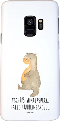 Produktbild von Mr. & Mrs. Panda Samsung Galaxy S9 Handyhülle Otter Bauch - Weiß - Geschenk, Handy Schutzhülle, Seeotter See, Winterspeck, dick, Case, Cover, Hülle, Sportmuffel