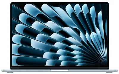 Image de Apple MacBook Air 15 pouces (2026) / M5 / Écran 15,3 pouces / Processeur 10 cœurs / Carte graphique 10 cœurs / 16 Go de RAM / SSD de 512 Go / Couleur bleu ciel