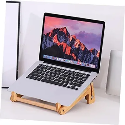 Produktbild von Höhenverstellbarer Laptopständer mit ergonomischem Design und abgerundeten Kanten für komfortables Arbeiten