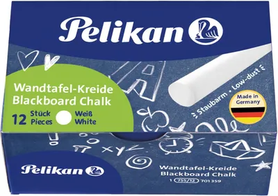 Image de Pelikan Wandtafelkreide 755 weiß 12 Stk. Faltschachtel