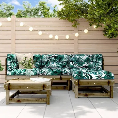 Produktbild von 5-tlg. Garten-Lounge-Set Kiefernholz Imprägniert 3186171