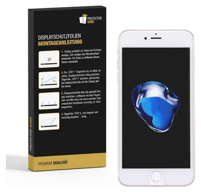 Produktbild von 4x Panzerfolie für iPhone 6 6S ANTI-SCHOCK Displayschutzfolie Displayfolie MATT