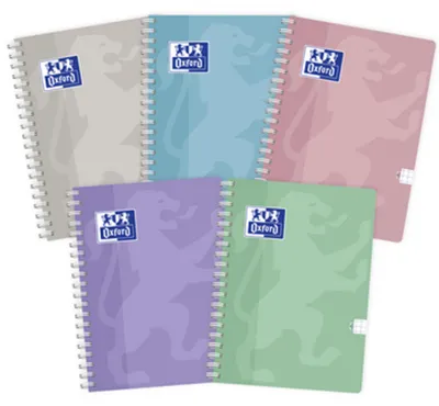 Zdjęcie produktu dla Kołozeszyt A4 80 kartek w kratkę Oxford Touch Pastel