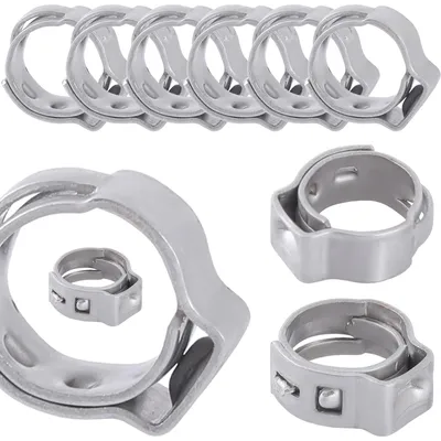 Produktbild von Schlauchschellen 1Ohr B:7 mm Ø12.8-15.3 mm 10-tlg.